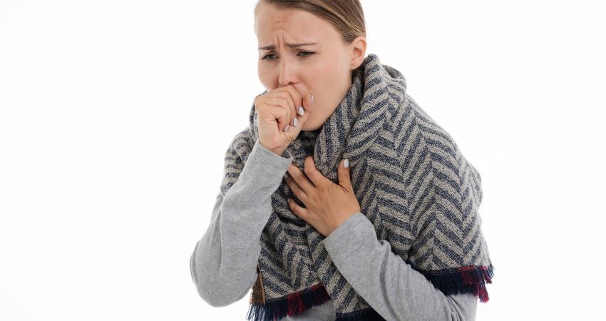 Irritation of the airways, accompanied by cough