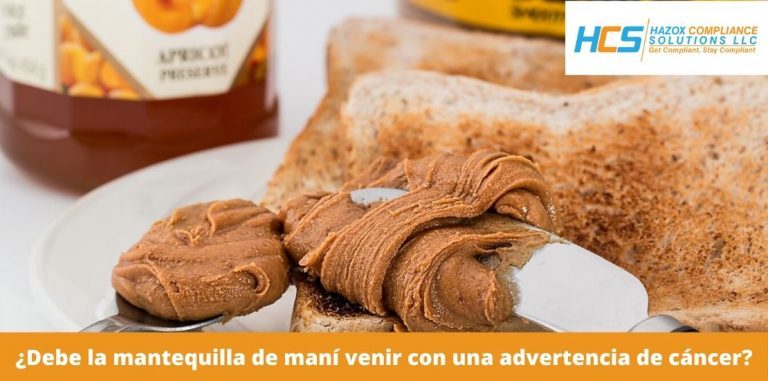 ¿Debe la mantequilla de maní venir con una advertencia de cáncer?